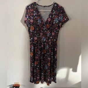 Floral V-Neck Dress